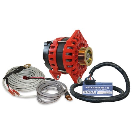 Balmar Alternator 250 AMP Kit 12V 3.15in Dual Foot Saddle K6 Pulley Regulator &amp; Temp Sensor XT-CR-250-K6-KIT
